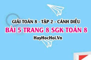 Bài 5 trang 8 Toán 8 Tập 2 Cánh Diều: Xử Lý Số Liệu Thống Kê